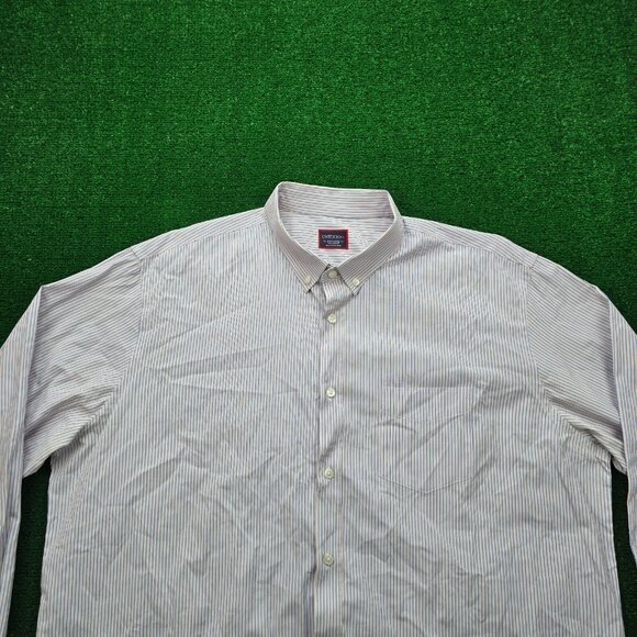 Untuckit Shirt Mens 3XL Striped‎ Button Down Long Sleeve Preppy Work Casual - Picture 2 of 9